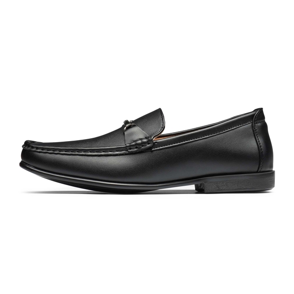 Men's Classic Metallic Horsebit Loafers - BLACK - 2